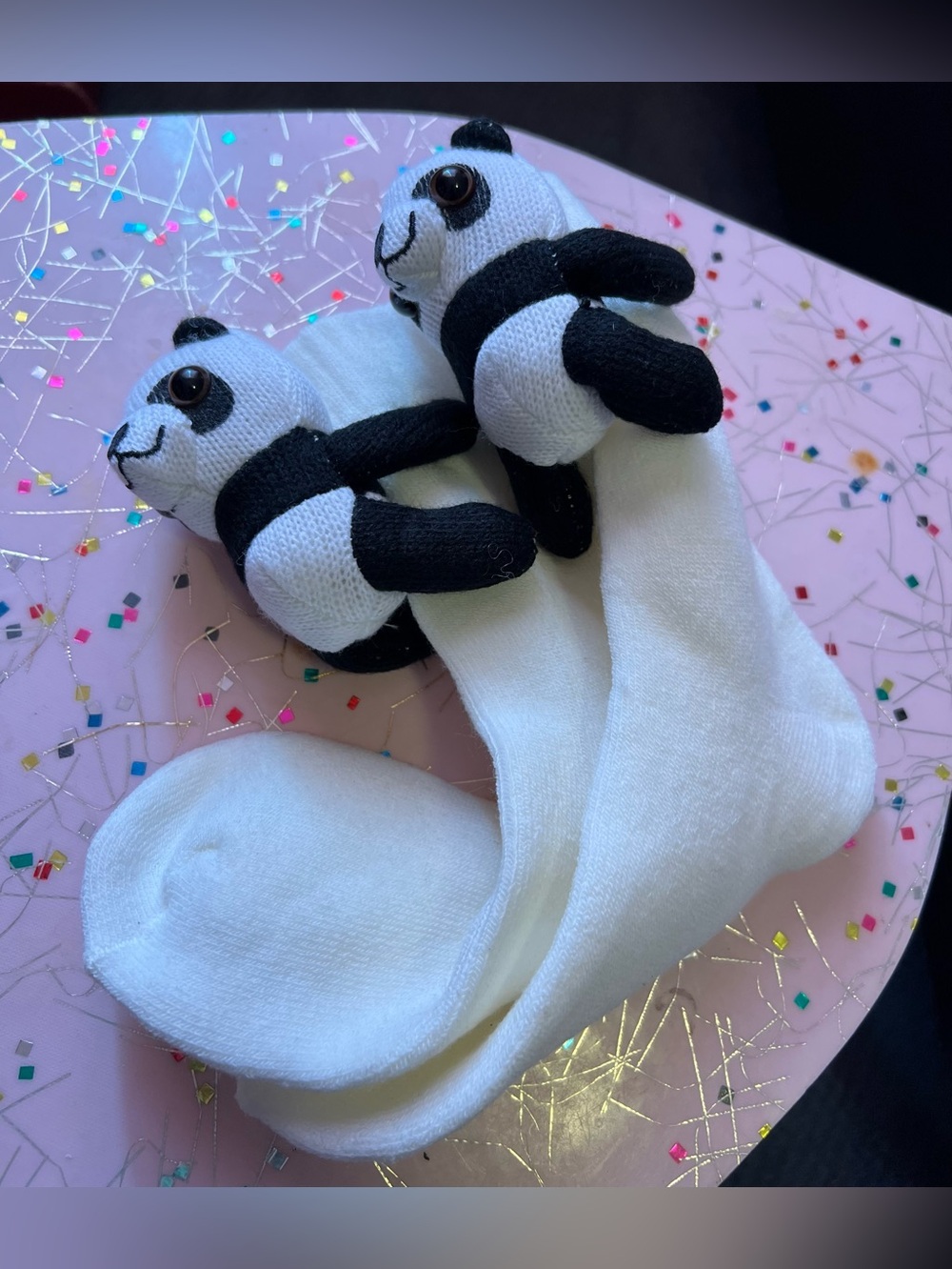 🐼 Adorable 3D Panda Socks NWOT